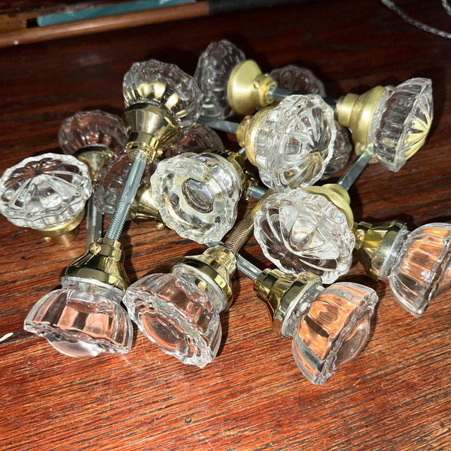 Glass Door Handle/Knobs, Sold Individually as set of two, one set only