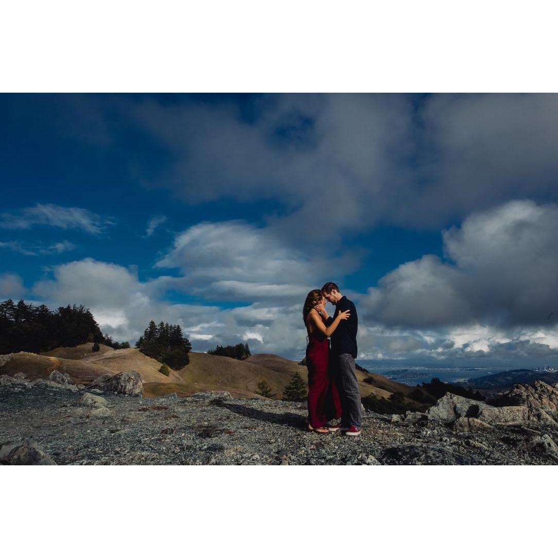 March 2018: Random photoshoot prompted by the lovely Rebecca Gosselin on Mt. Tampalpais, CA. (repurposed for engagement photos!)
