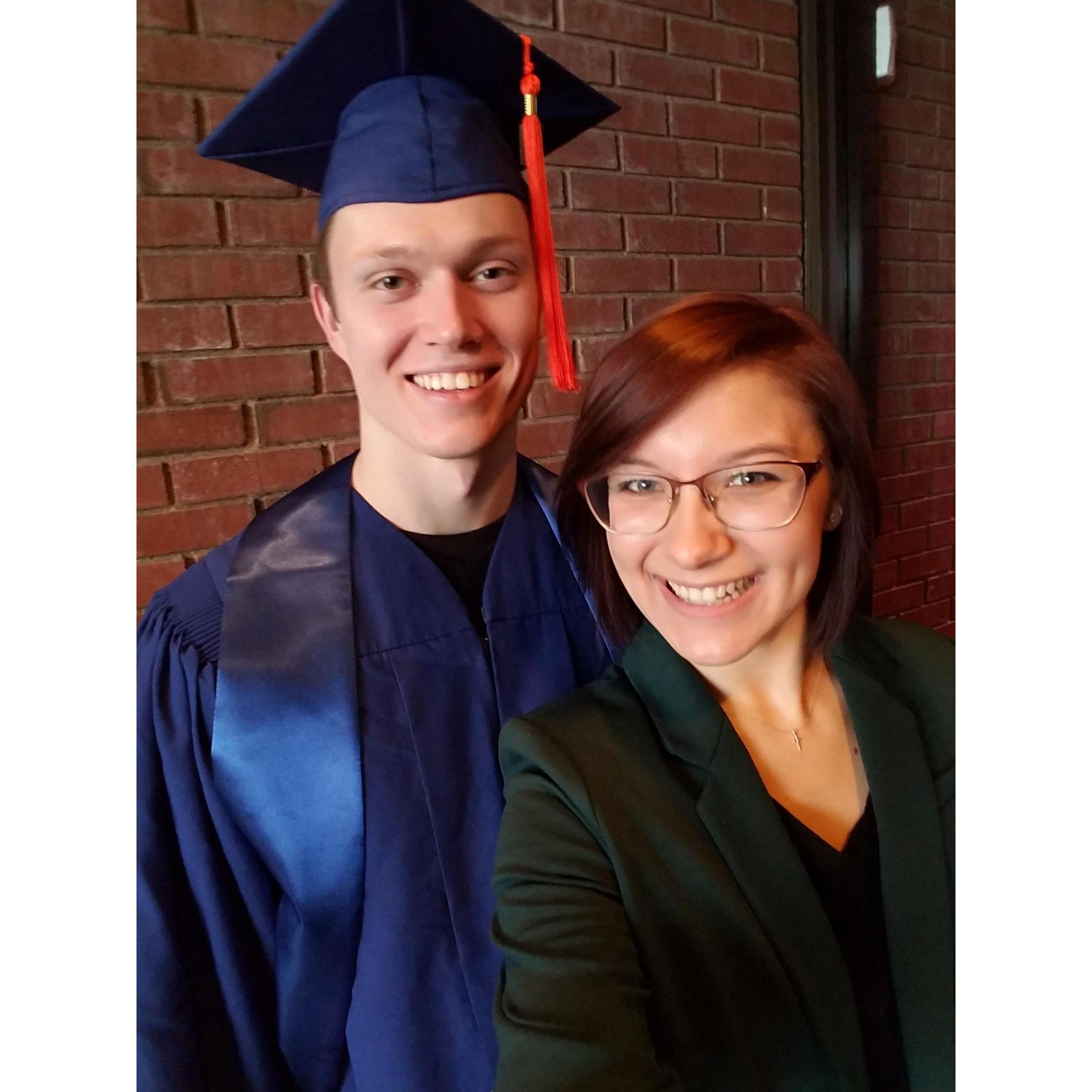 Alex's graduation, University of IL-Urbana Mechanical Engineer, December 2016