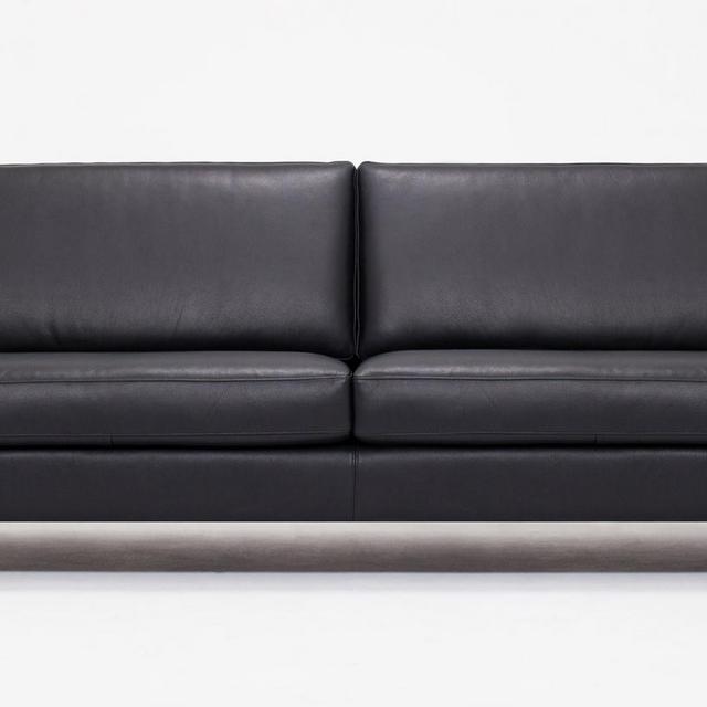 Black Leather Sofa