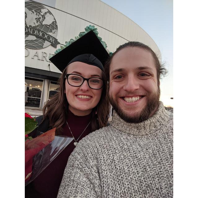 2019 - A couple that sits through each other's graduation ceremonies does, indeed, stay together : )