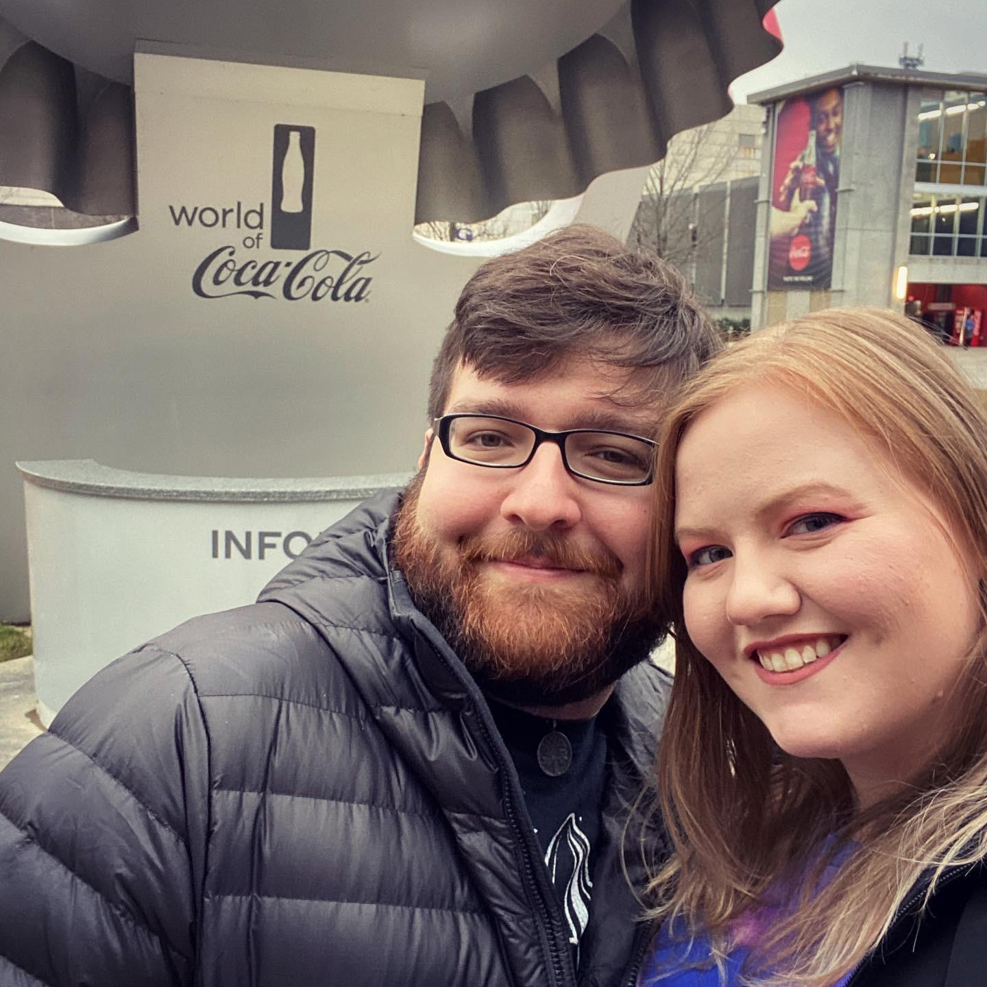 Being tourists at the World of Coke!