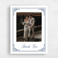 Blue Wedding Thank You - Thalia Photo