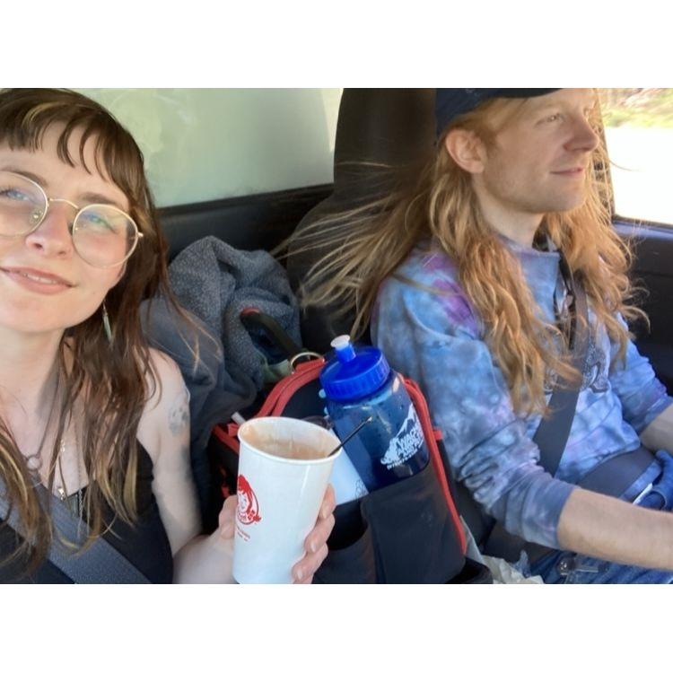 This picture was taken on our first cross country road trip together. So many hilarious stories - feel free to ask about the trucker guy in North Dakota!