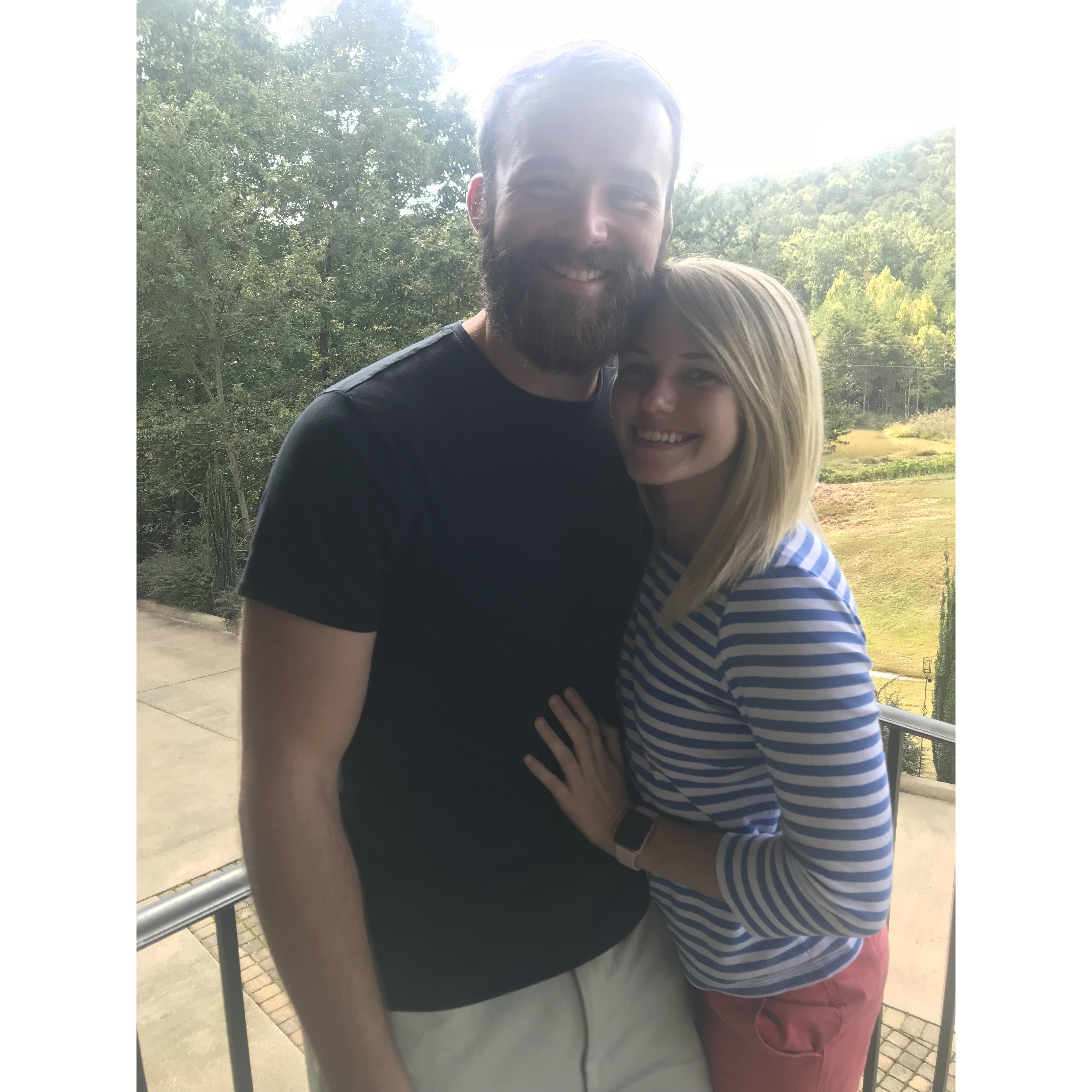 Our first photo together.
