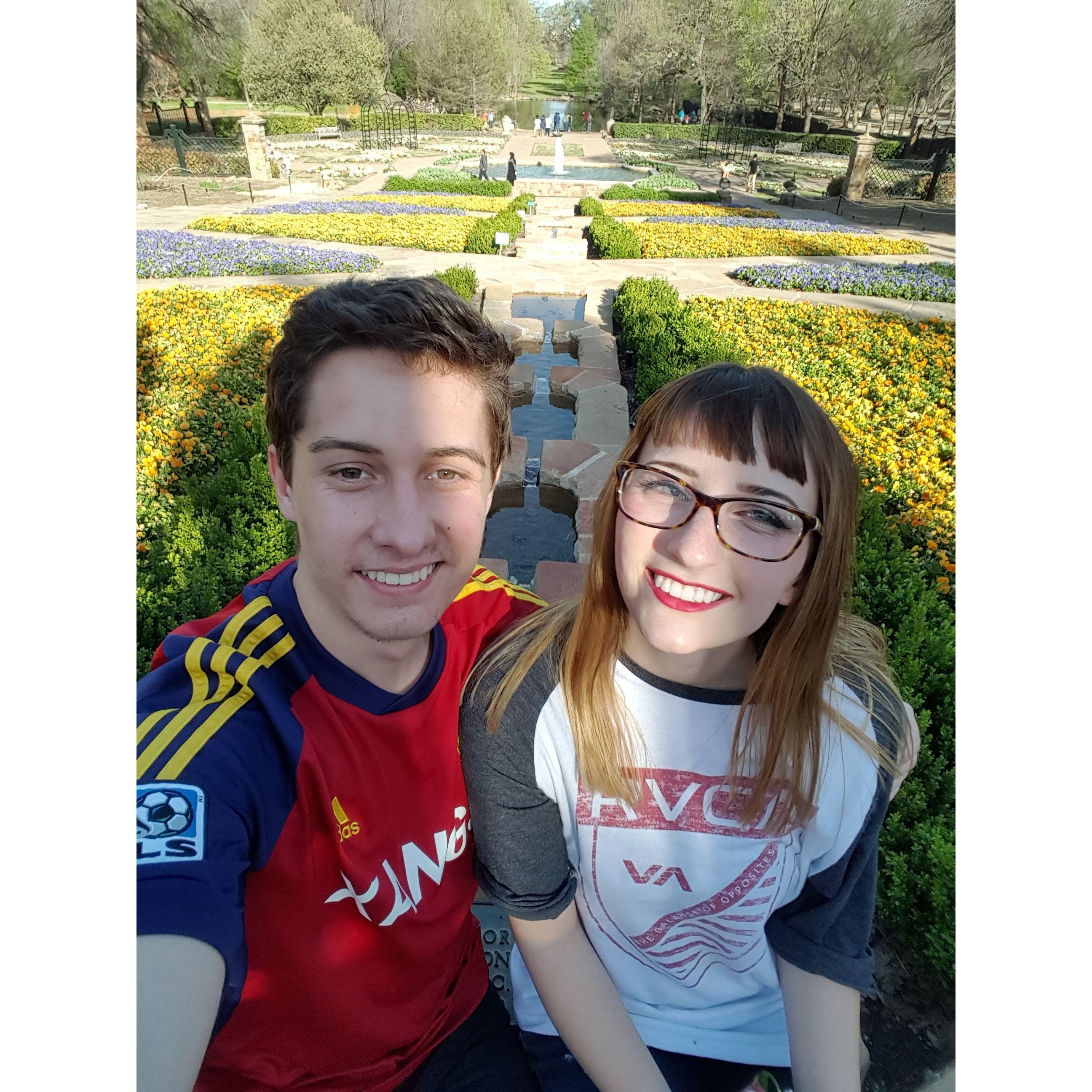 A photo from one of our first dates