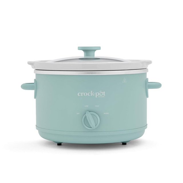 Crock Pot Manual Slow Cooker, Design Series 4.5 Qt Kitchen Appliance, Ocean Fog Green - Includes 3 Cook Settings and Easy to Clean