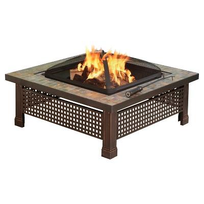 Pleasant Hearth 34" Bradford Slate Fire Pit