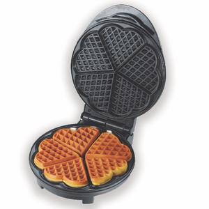 Eco+Chef Portable Heart Shaped Non-Stick Belgian Waffle Maker | Temperature Adjustable Small Kitchen Appliance