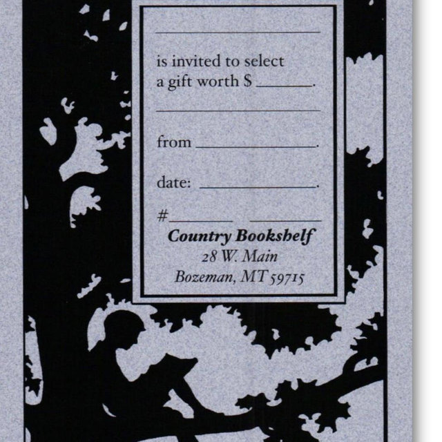 Country Bookshelf-Gift Certificate