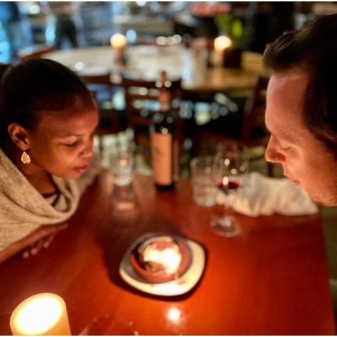Our first shared birthday dinner