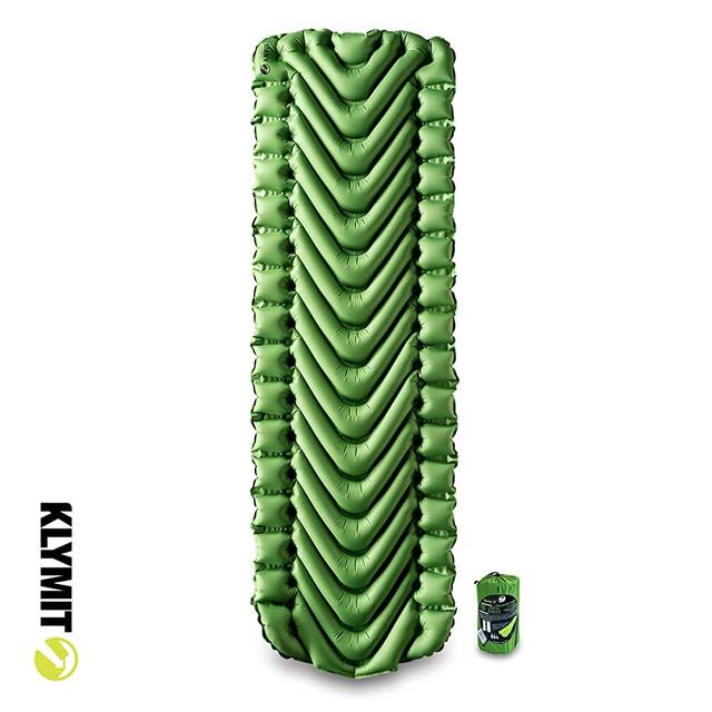 KLYMIT STATIC V Sleeping Pad, Lightweight, Outdoor Sleep Comfort for Backpacking, Best Camping Gear, Great for Hiking, Inflatable Camping Mattress
