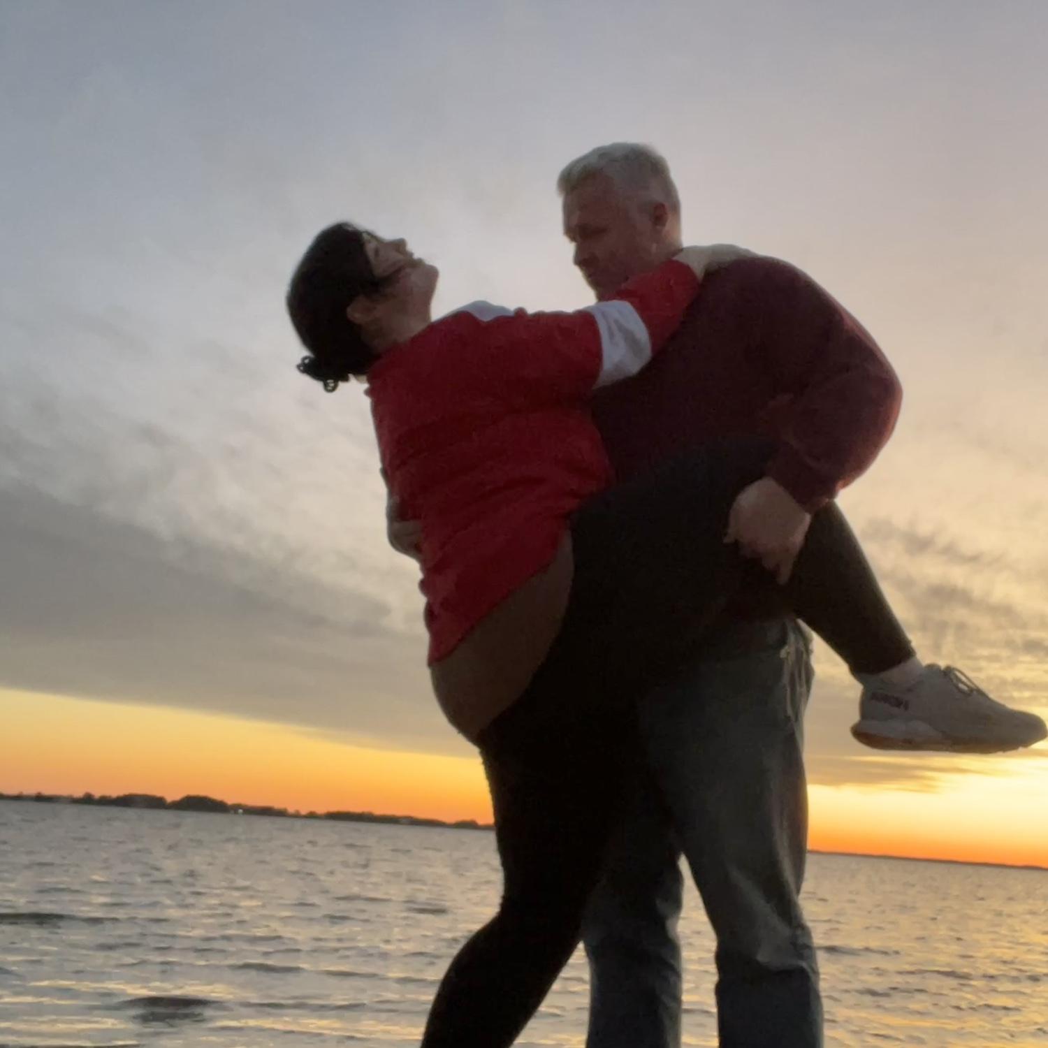 Self timer photoshoot by the bay.