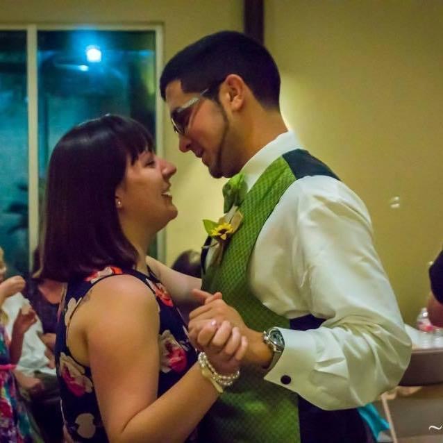 At our friend's wedding