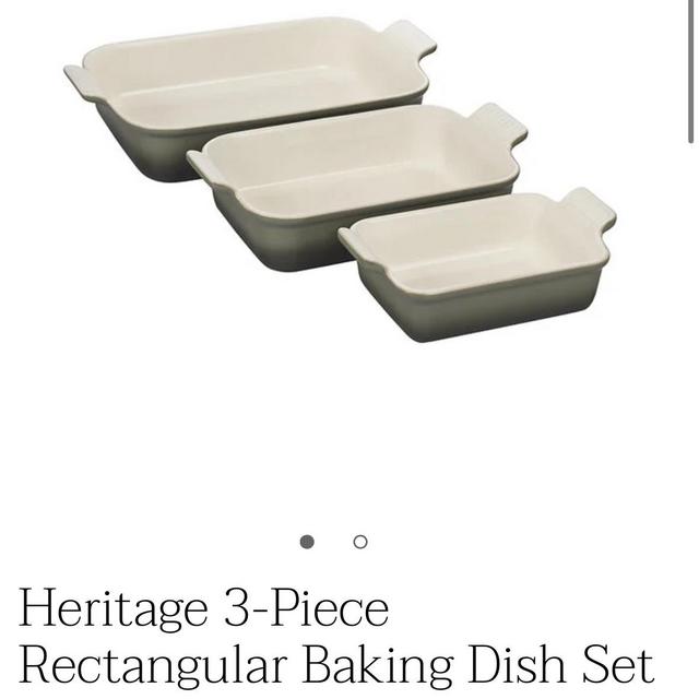 Heritage 3-Piece Rectangular Baking Dish Set in Thyme