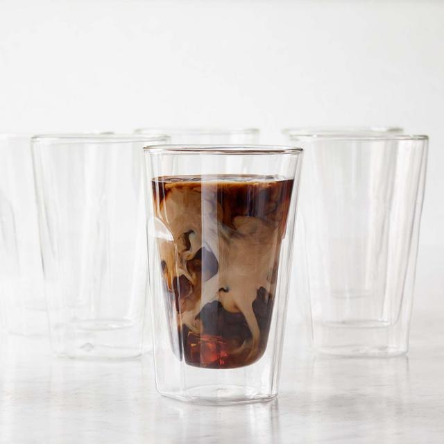 Sur La Table Vide Double-Wall Latte Glasses, Set of 6