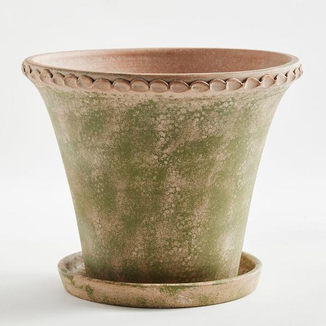 Provence Planter, Scalloped, Moss, Large
