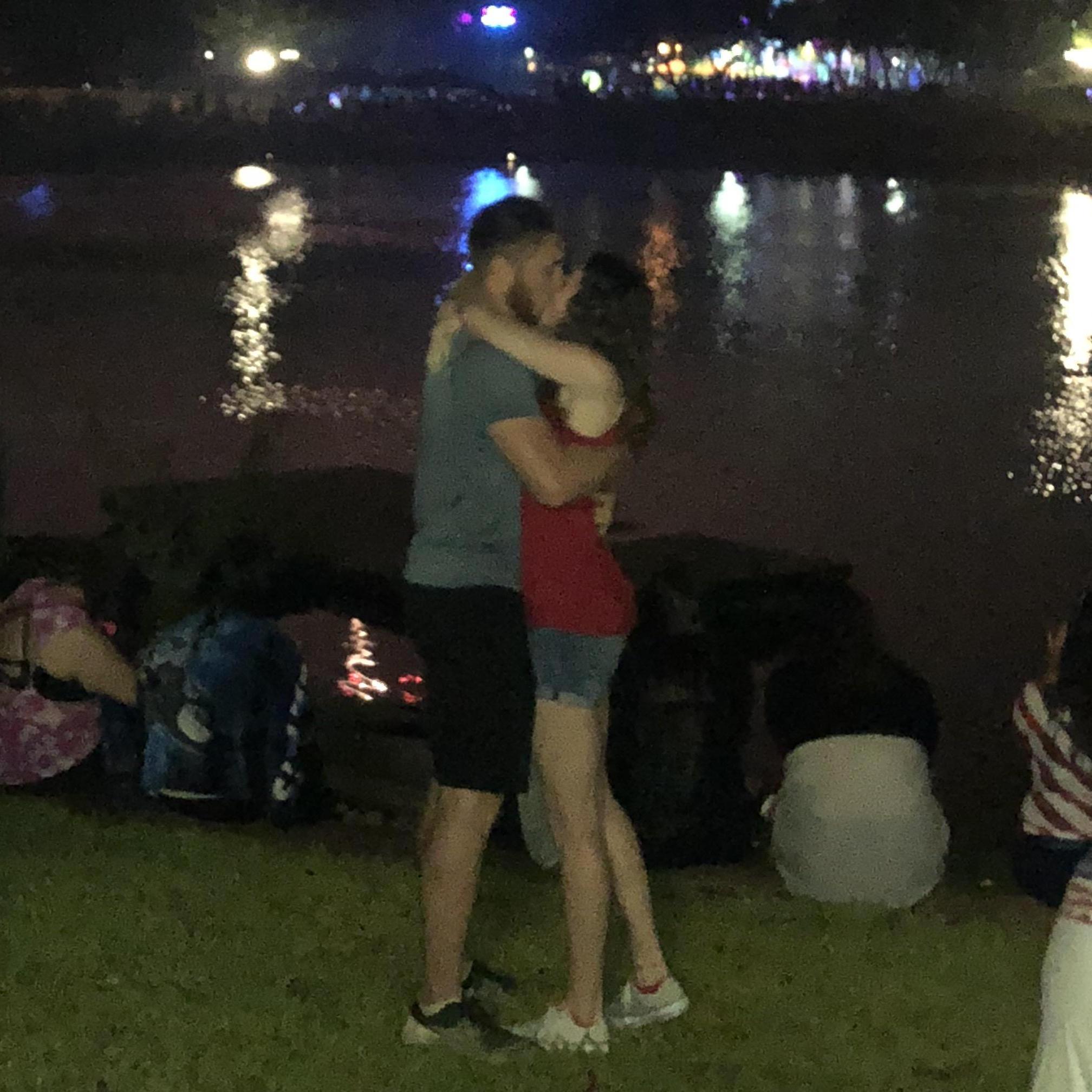 Right after Rachael said yes! July, 2018