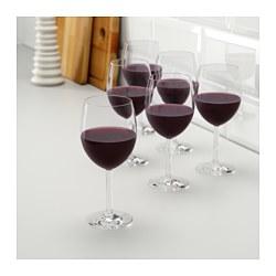 SVALKA				Red wine glass, clear glass