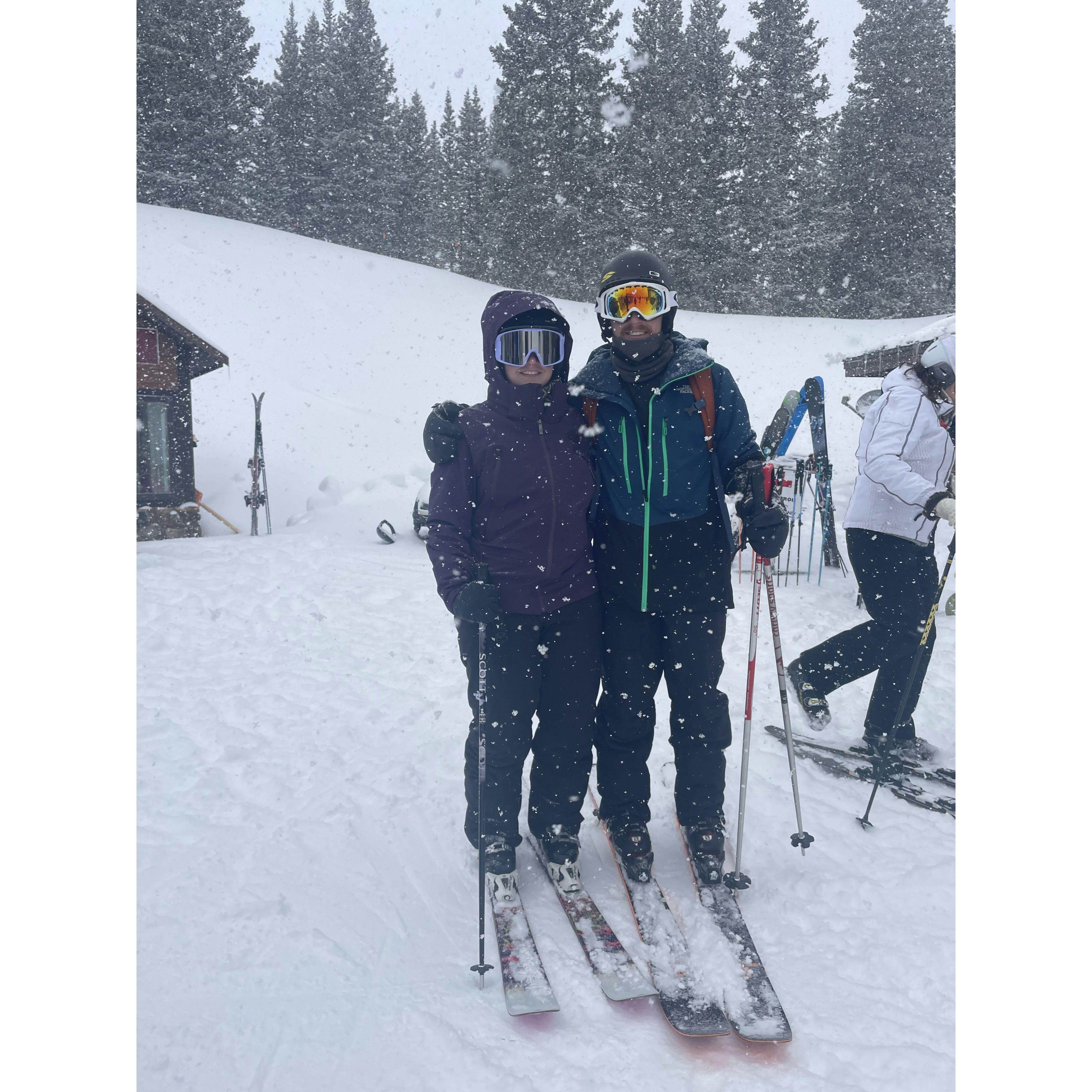 Skiing at Breckenridge Mountain '22