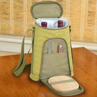 Insulated 2-Bottle Wine Bag with Accessories