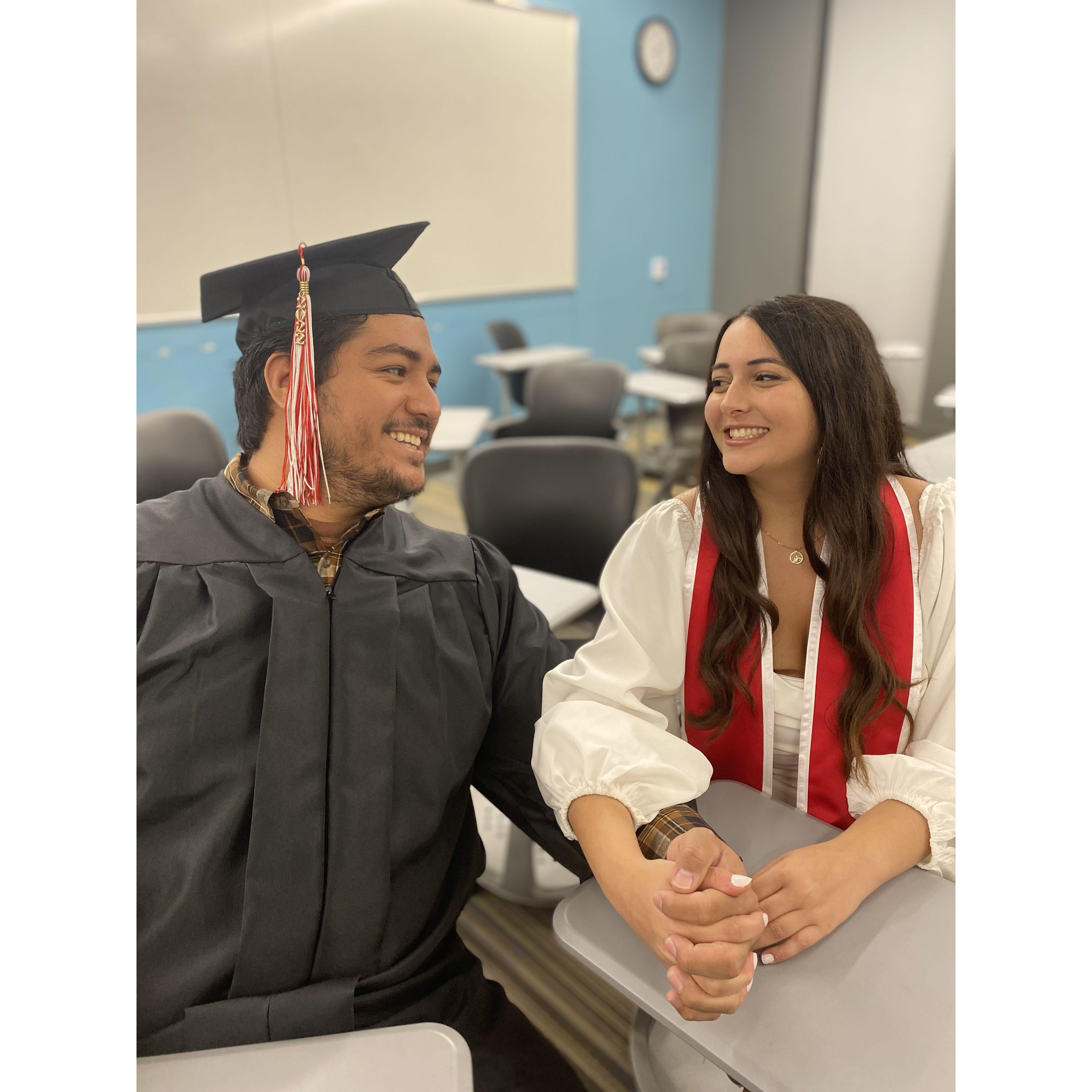 Before graduating, we re-visited the classroom where we first met in 2021 during our Number Theory math class.