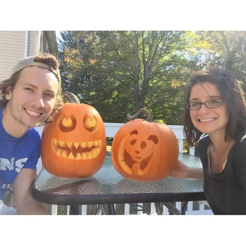 Our first Halloween pumpkins!
