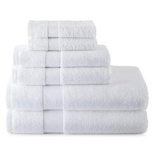 JCPenney Home™ Solid Bath Towels- White