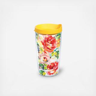 Fiesta Rose Tumbler with Travel Lid