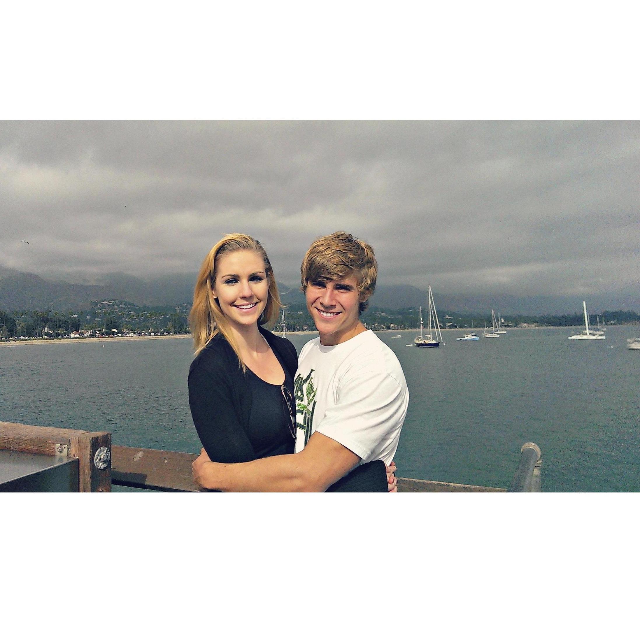 Our first vacation: Visiting Zacks sister in college in Santa Barbara California