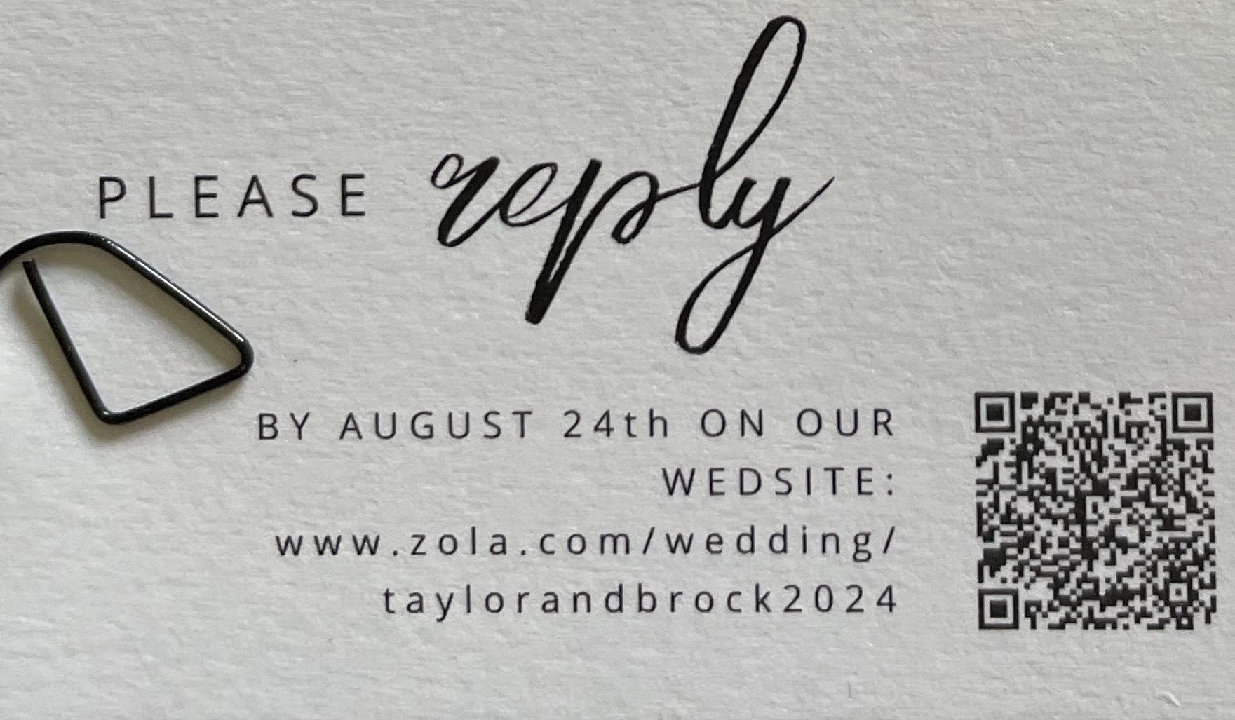 The Wedding Website of Taylor Van Dyken and Brock Benner