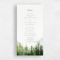 Green Wedding Menu - Grove