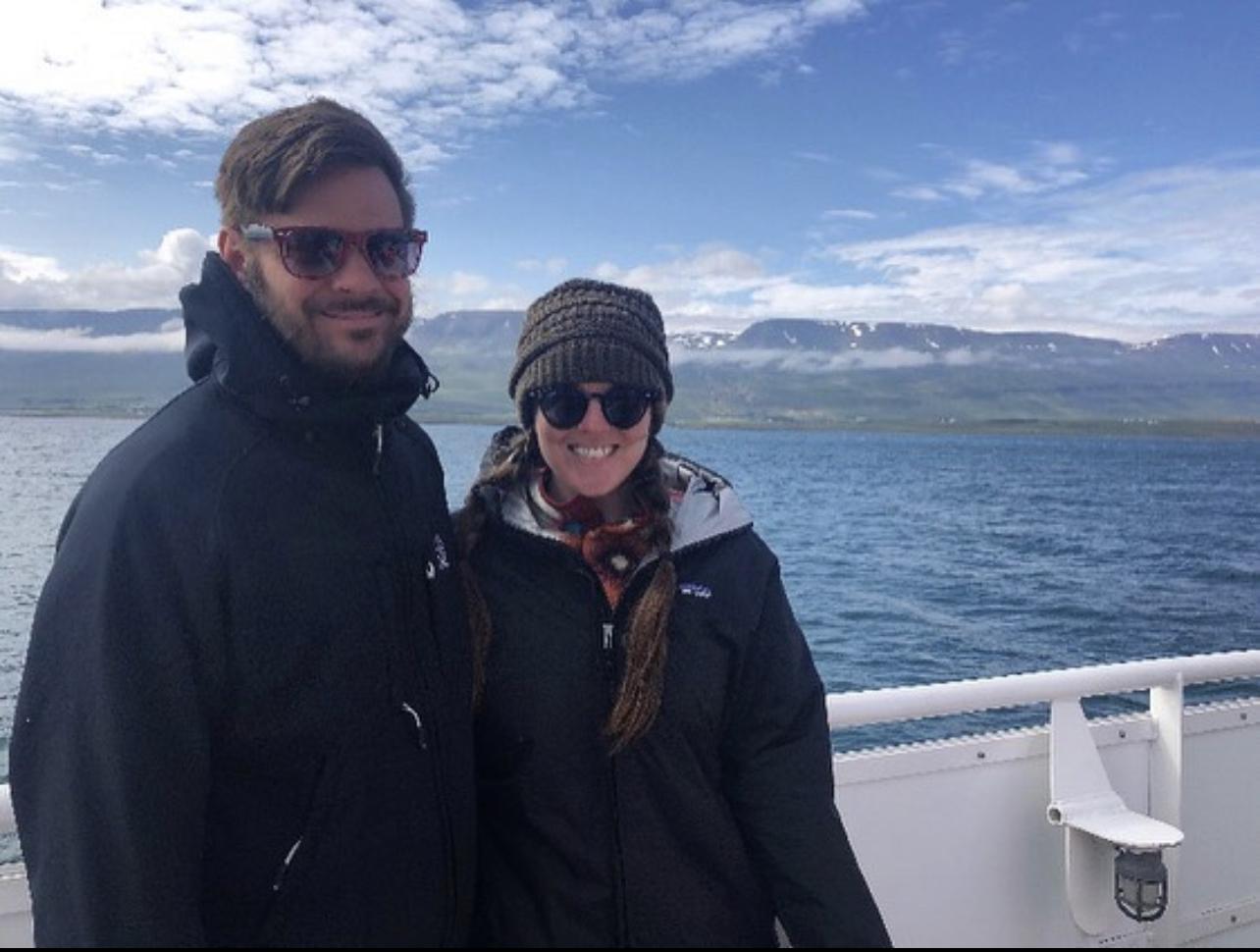 Whale watching in the Arctic Circle, northern Iceland (near Akureyri)