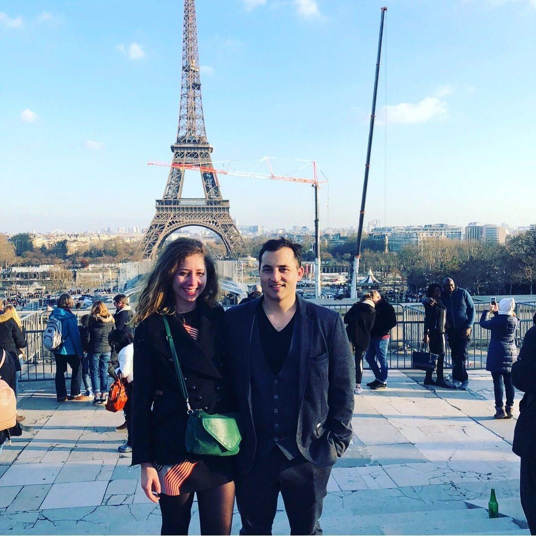 Our first time at the Eiffel Tower together 2018
