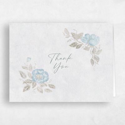 Ice, Blue Wedding Thank You - Muriano Landscape
