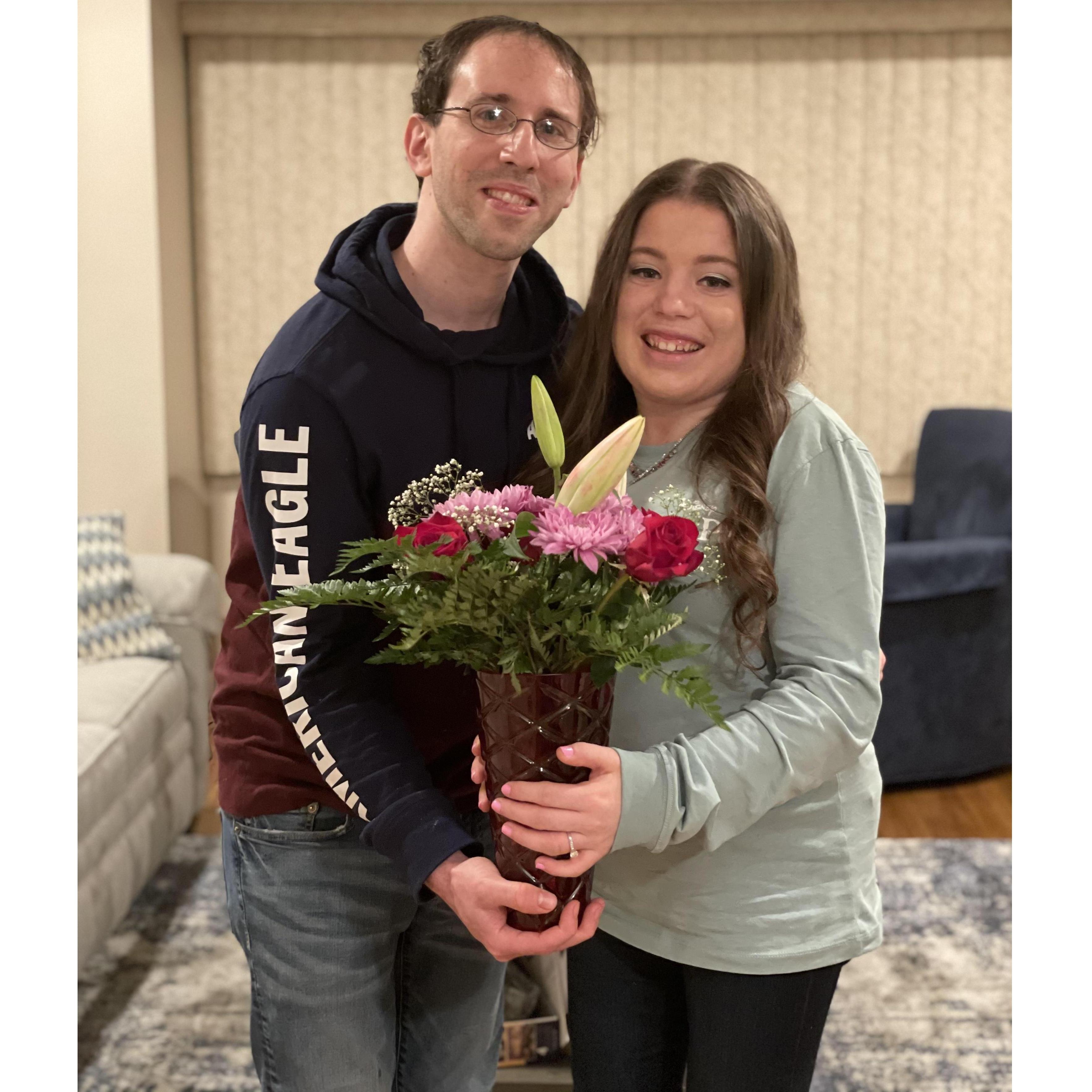 Our fifth Valentine's Day together.
February 14, 2021