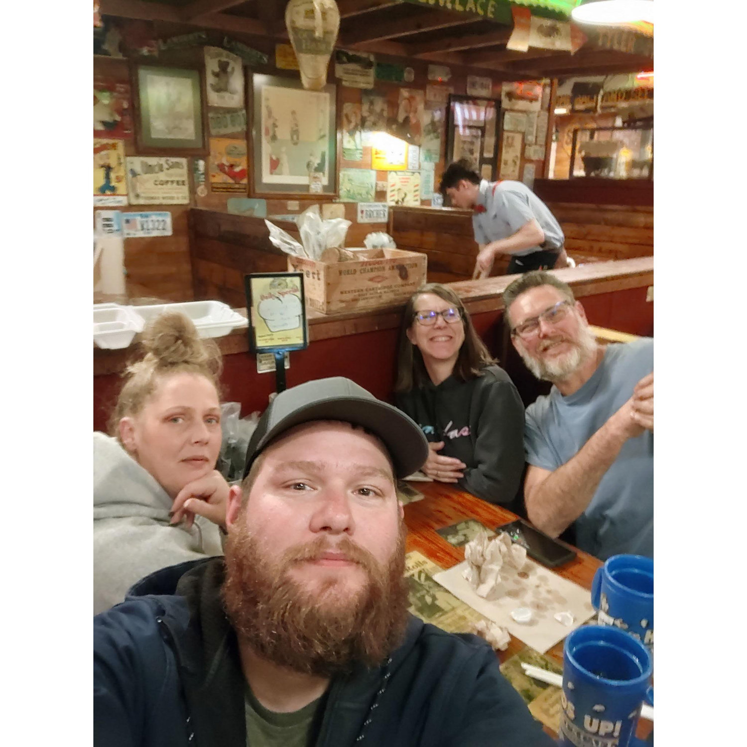 Dinner the night before our engagement