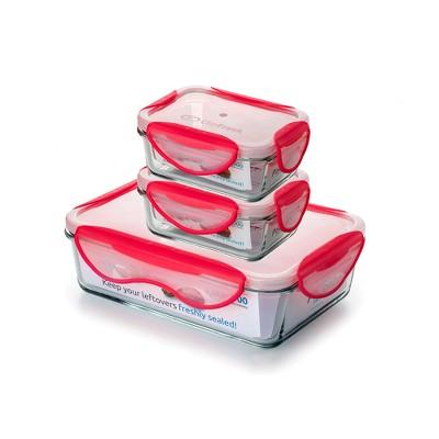 ClipFresh Set of 3 Food Storage Container