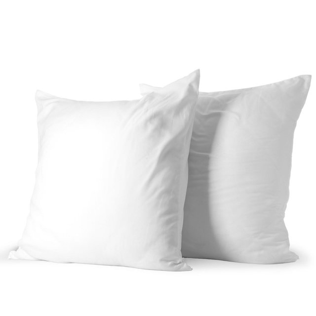 Cheer Collection Set of 2 Decorative White Square Accent Throw Pillows - 28" x 28"