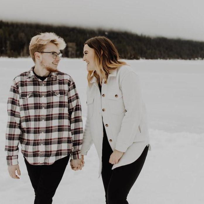 Our engagement photos by Maddy Hedman taken at Lake Wenatchee <3