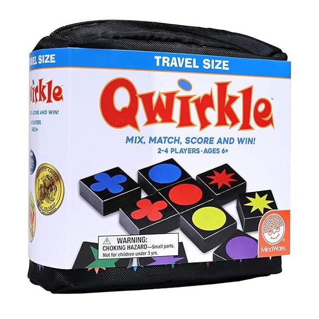 Mindware | Qwirkle: Travel (New) | Board Game | Ages 6+ | 2-4 Players | 45 Minutes Playing Time
