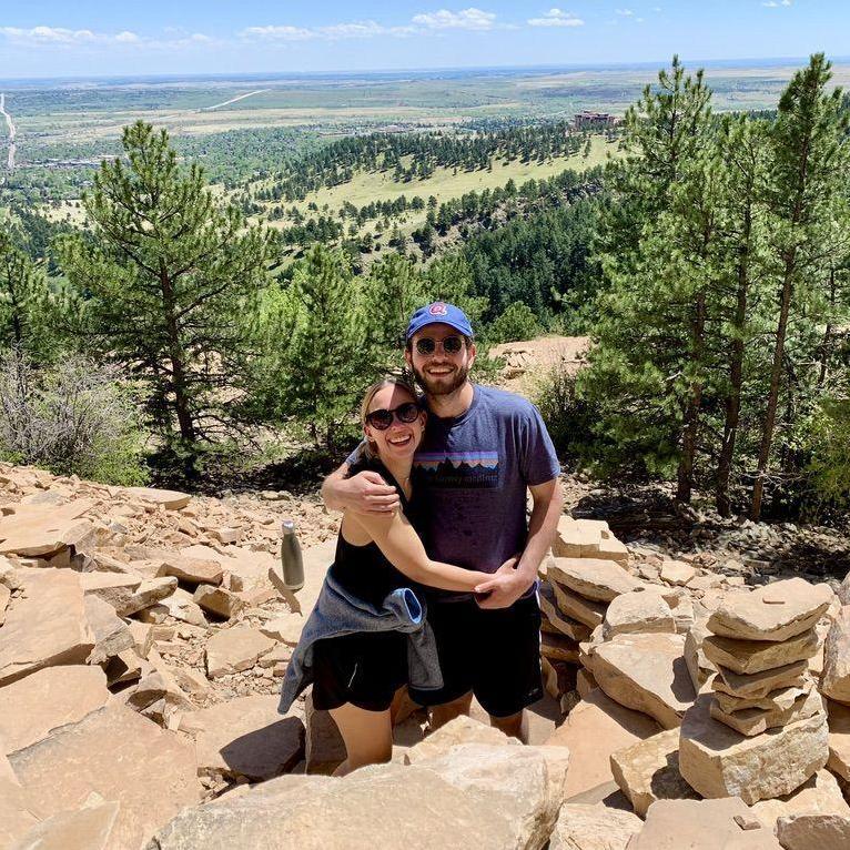 Hiking in Boulder, Colorado, in 2022 with our friend Braden.
