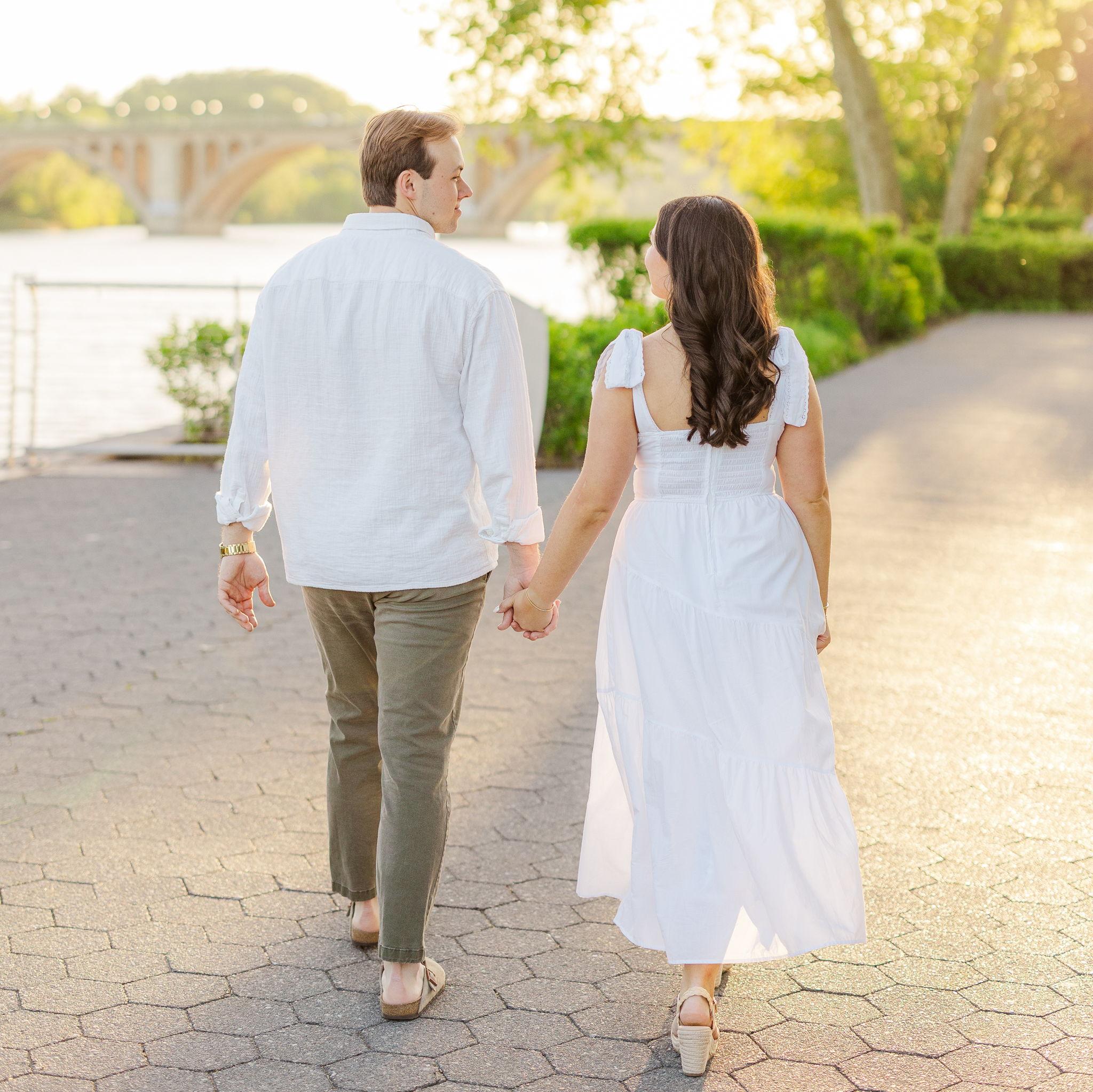 Our engagement shoot in Georgetown, DC, April 2025