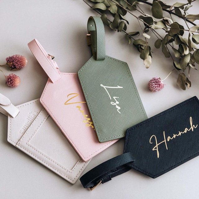 Personalized Passport Cover | Custom Luggage Tag|Bride Gift | Bridesmaid Proposal |Personalized Gift for Her, Mother's Day Gift<2D>
