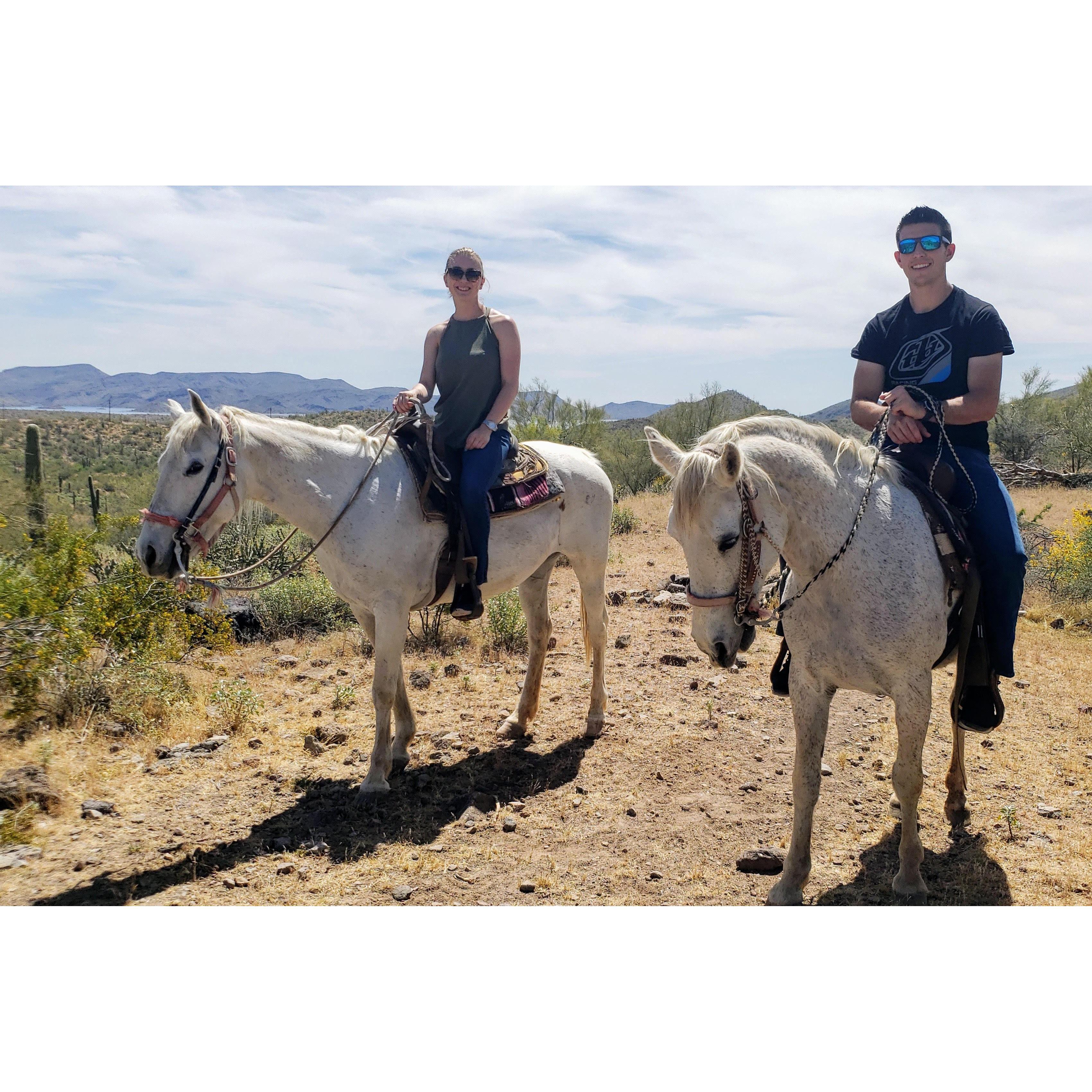 Max turned 25 so we went horseback riding in the desert!