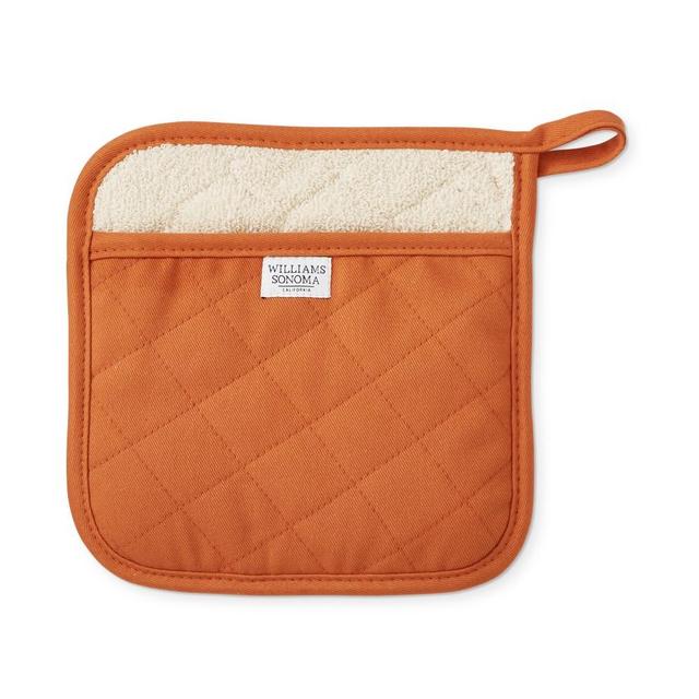 Williams Sonoma Solid Potholder, Set of 2, Pumpkin