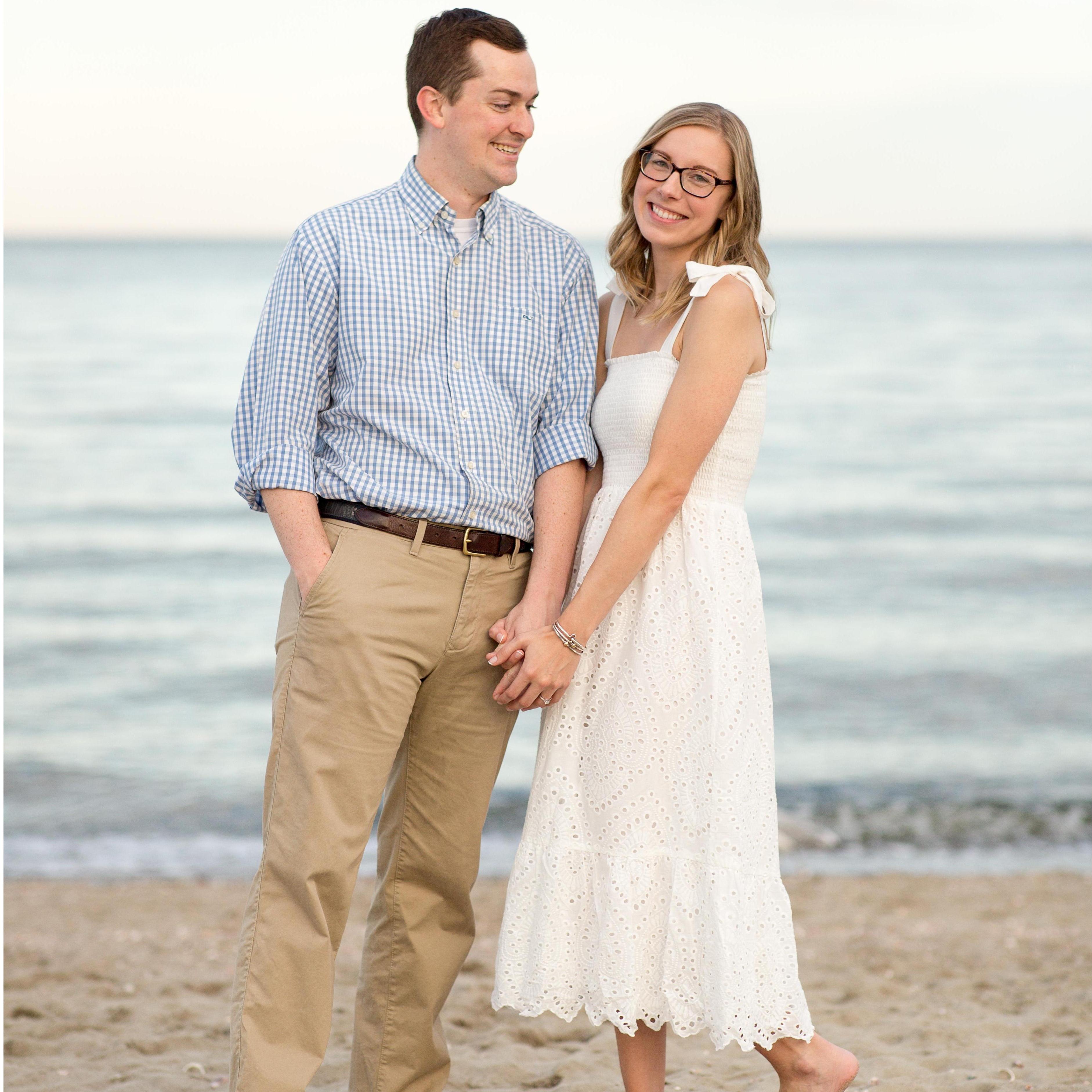 A photo from our engagement shoot at Penfield Beach in Fairfield, CT