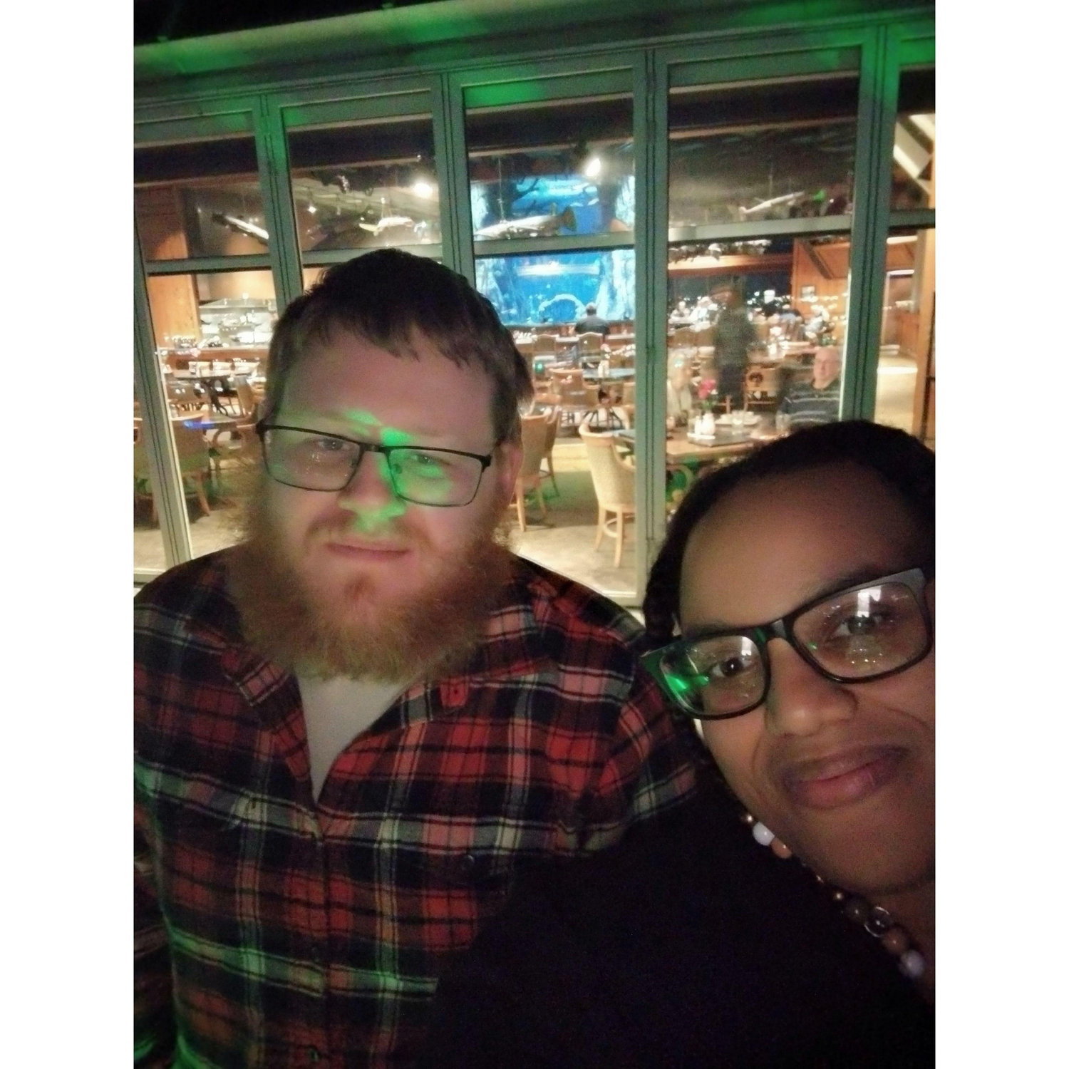 Our last trip to the Bass Pro Shop Pyramid before Jewelle returned to the Northeast.