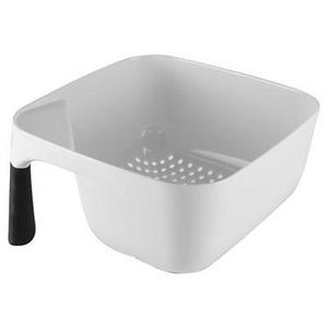 KitchenAid® Corner Colander 3 Quart White with Black Handle