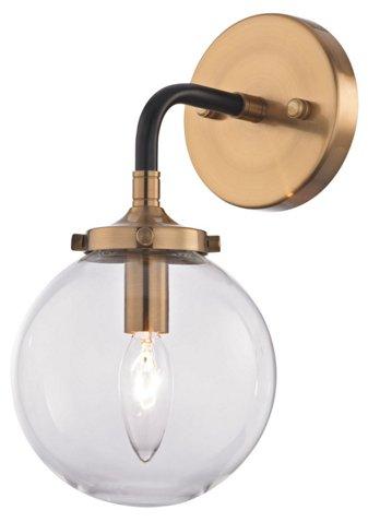 Boudreaux Wall Sconce, Antiqued Gold